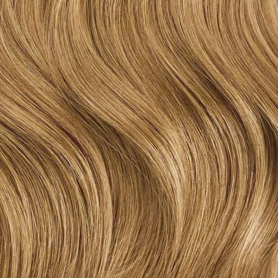 #12 LIGHT GOLDEN BROWN V-tip Fusion Pre-bonded Premium 6A Hair Extensions 50g/qty 20"