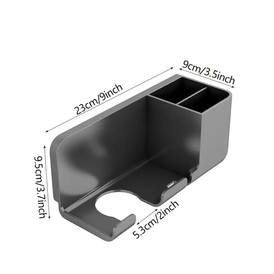 1pc Hair Dryer Holder, Blow Dryer Holder Wall Mounted, Hair Tool Organizer For Hair Dryer, 23cm/9inch