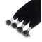 #1 JET BLACK Nano Tip/Ring Hair Extensions 50g/qty 