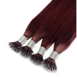 #99J PLUM MERLOT Nano Tip/Ring Hair Extensions 50g/qty 20" 