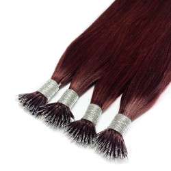 #99J PLUM MERLOT Nano Tip/Ring Hair Extensions 50g/qty 20" 