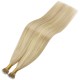 #16/60 HONEY BLONDE/PLATINUM BLONDE Nano Tip/Ring Highlight Hair Extensions 50g/qty 20"