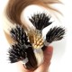 #2/18 DARKEST BROW/ASH BLONDE Nano Ring/tip Ombre Hair Extensions 50g/qty 20" 