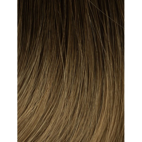 #2/8 DARKEST BROW/ASH BROWN Nano Ring/tip Ombre Hair Extensions 50g/qty 20" 