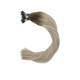 #8/18 ASH BROWN/ASH BLONDE Nano Ring/tip Ombre Hair Extensions 50g/qty 20" 