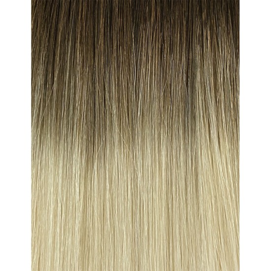 #8/60 ASH BLONDE/PLATINUM BLONDE Nano Tip/ring Ombre Extensions 50g/qty 20"