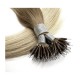 #8/18 ASH BROWN/ASH BLONDE Nano Ring/tip Ombre Hair Extensions 50g/qty 20" 
