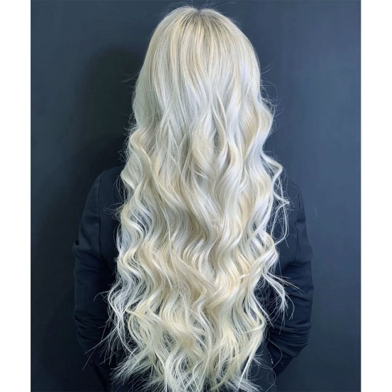 #60 PLATINUM BLONDE Bugatti Clip-in Hair Extensions 120g 