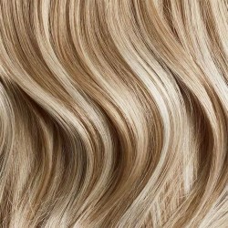 #12/60 LIGHT GOLDEN BROWN/PLATINUM BLONDE Nano Tip/Ring Highlight Hair Extensions 50g/qty 20"