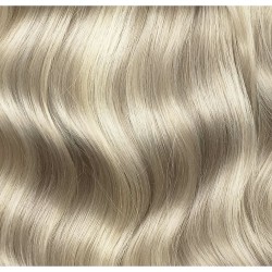 #18/60 ASH BLONDE/PLATINUM BLONDE Nano Tip/Ring Highlight Hair Extensions 50g/qty 20"