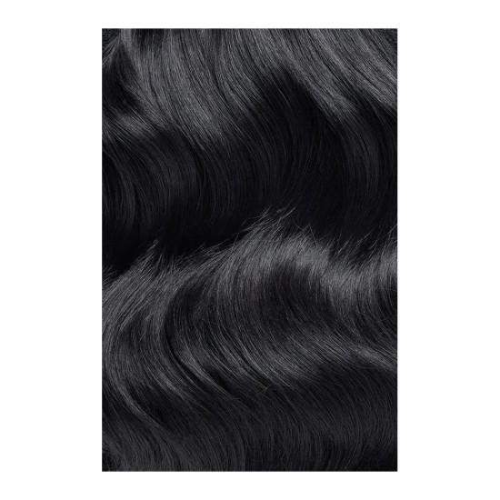 #1 JET BLACK Clip In Remy Human Hair Ponytail Wrap Extensions 20" & 22" 100g
