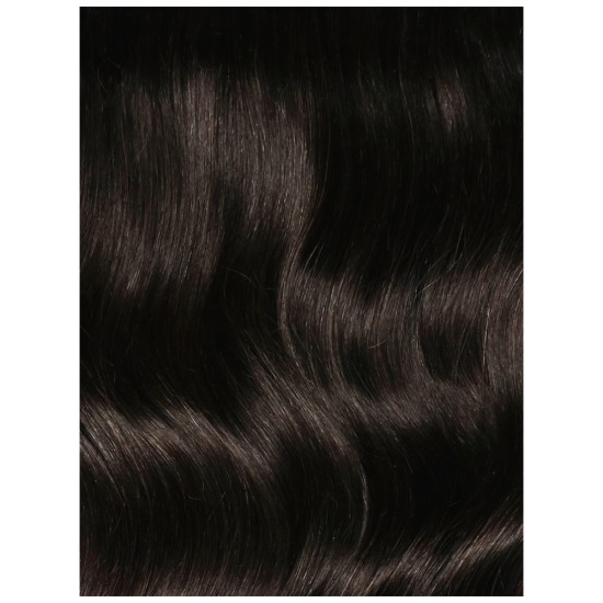 #1B NATURAL BLACK Tape-in Body Wave Hair Extensions 20pcs/qty 22"