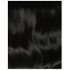 #1 JET BLACK Pull-Thru Premium Hair Extensions 6A Hair Extensions 120g 20"/22"