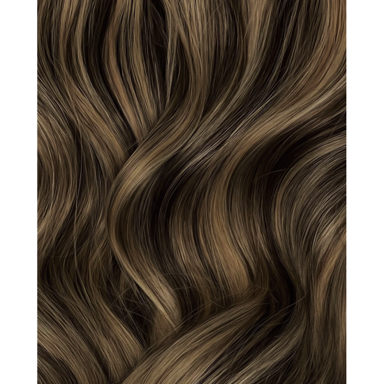 #2/8 DARKEST BROWN/ASH BROWN Halo Highlight Hair Extensions 100g 20" #2/8 DARKEST BROWN/ASH BROWN Halo Highlight Hair Extensions 100g 20"