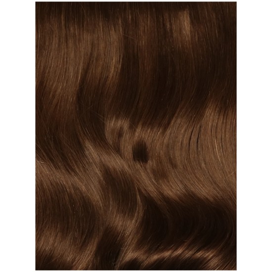 #4 CHOCOLATE BROWN Bugatti Clip-in Hair Extensions 120g 18"/22"