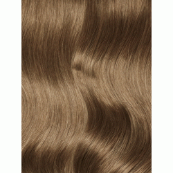 #8 ASH BROWN Flat Track Weft Premium 6A Hair Extensions 100g 20'';22''