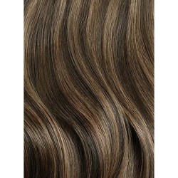 #2/8 DARKEST BROWN/ASH BROWN Weft/Weave Highlight Hair Extensions 120g 20"