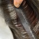 #1B NATURAL BLACK Pull-Thru Premium Hair Extensions 6A Hair Extensions 120g 20"/22"