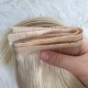#613 PEARL BLONDE Pull-Thru Premium Hair Extensions 6A Hair Extensions 120g 20"/22"