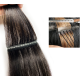 #4 CHOCOLATE BROWN Pull-Thru Premium Hair Extensions 6A Hair Extensions 140g 20"/22"