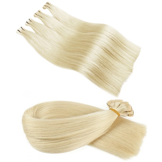 Premium 6A Tape Ins Hair Extensions #613 PEARL BLONDE Length 20" Straight (10 PCS - 25 grams) Premium 6A Tape Ins Hair Extensions #613 PEARL BLONDE Length 20" Straight (10 PCS - 25 grams)