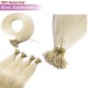 #60 PLATINUM BLONDE  Stick Tip/I-Tip Pre-bonded Hair Extensions 50g/qty 20"