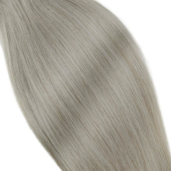 #101G STERLING SILVER Nano Tip/Ring Hair Extensions 50g/qty 20"