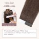 #1B NATURAL BLACK Tape-in Body Wave Hair Extensions 20pcs/qty 22"