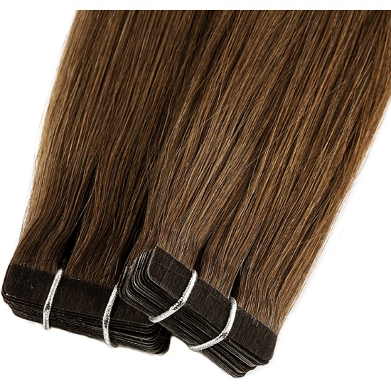 #3 DARK BROWN Tape Hair Extensions 20 PCs / QTY Lengths 20"/22"/24" #3 DARK BROWN Tape Hair Extensions 20 PCs / QTY Lengths 20"/22"/24"