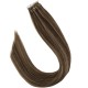 Highlight/Streak Tape Ins Hair #2 DARKEST BROWN / #8 ASH BROWN 20" - 20 PCs/qty Straight Highlight/Streak Tape Ins Hair #2 DARKEST BROWN / #8 ASH BROWN 20" - 20 PCs/qty Straight