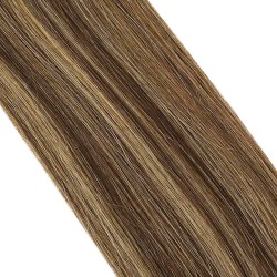 #3/12 DARK BROWN/LIGHT GOLDEN BROWN tape-in Highlights Hair Extensions 20pcs/qty 20"