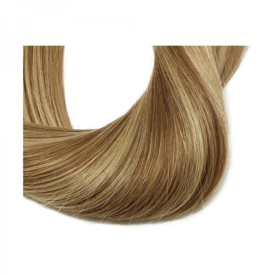 #8/22 ASH BROWN/BEACH BLONDE Tape-in Highlights Hair Extensions 20pcs/qty 20"