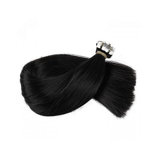 #1 Jet Black Tape Hair Extensions 20pcs/qty Lengths 20"/22"/24" #1 Jet Black Tape Hair Extensions 20pcs/qty Lengths 20"/22"/24"
