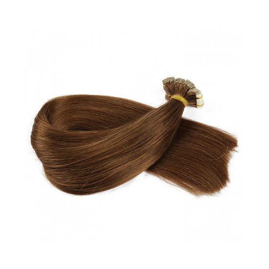 #4 CHOCOLATE BROWN Tape-in European Hair Extensions 20pcs/qty 20"/22"