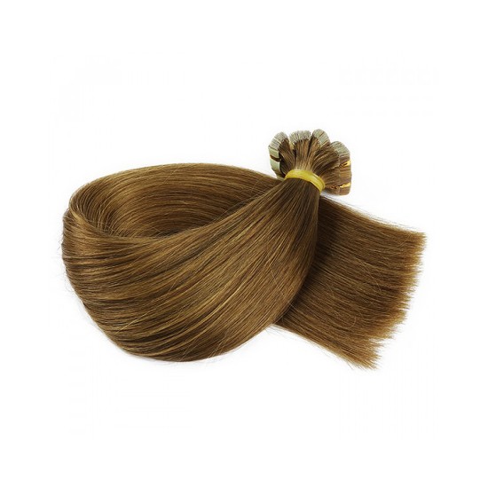 #6 CHESTNUT BROWN Tape-in Hair Extensions 20pcs/qty 20"/22"/24" 