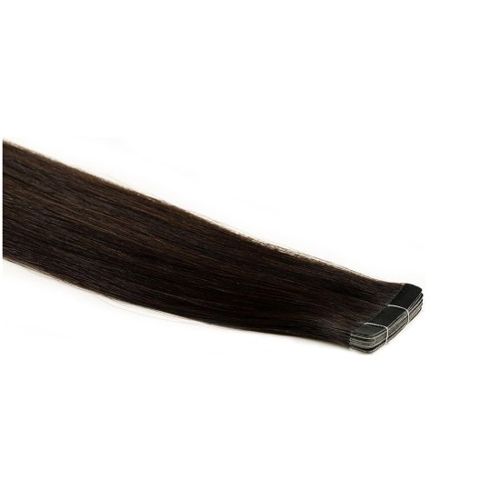 #1B NATURAL BLACK Tape-in European Hair Extensions 20pcs/qty 20"/22"