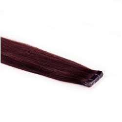 #99J PLUM MERLOT Tape-in European Hair Extensions 20pcs/qty 20"