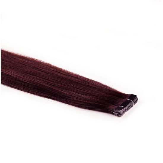 #99J PLUM MERLOT Tape-in European Hair Extensions 20pcs/qty 20"