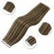 #2/8 DARKEST BROWN/ASH BROWN Tape-in Highlights Hair Extensions 20pcs/qty 20"