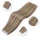 #8/18 ASH BROWN/ASH BLONDE Tape-in Highlight Hair Extensions 20pcs/qty 20"