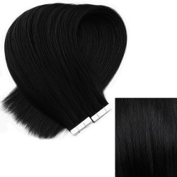 #1 JET BLACK Tape-in Hair Extensions 20pcs/qty