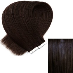 #2 DARKEST BROWN Tape-in Hair Extensions 20pcs/qty