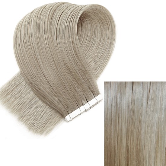 #18 ASH BLONDE  Tape-in Hair Extensions 20pcs/qty 20"/22"/24" 