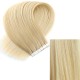 #24 SUNLIGHT BLONDE Tape-in Hair Extensions 20pcs/qty 20"