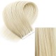 #613 PEARL BLONDE Tape-in Hair Extensions 20pcs/qty 20"/22"/24" 