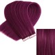 #BURGUNDY Tape-in Hair Extensions 20pcs/qty 20"