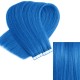 #BLUE Tape-in Hair Extensions 20pcs/qty 20"