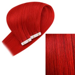 #RED Tape-in Hair Extensions 20pcs/qty 20" 
