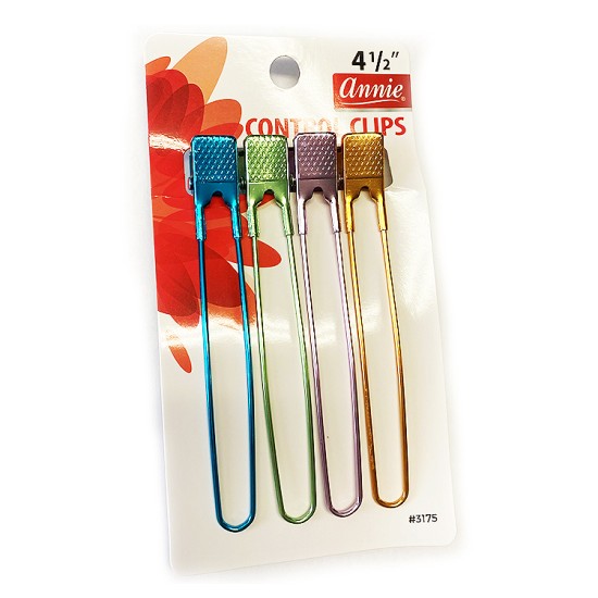 Annie - 4 1/2" - Control Clips Multicolor Secure Grip