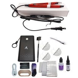V-Light Technology Hair Extension Machine Hair Extension Tools Kit Set with 6pcs (Red Iron)